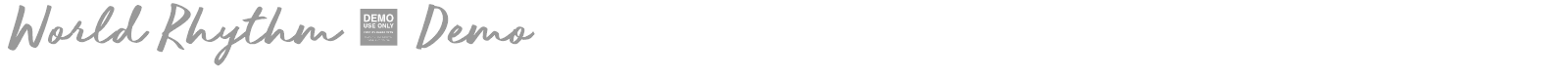 World Rhythm font preview